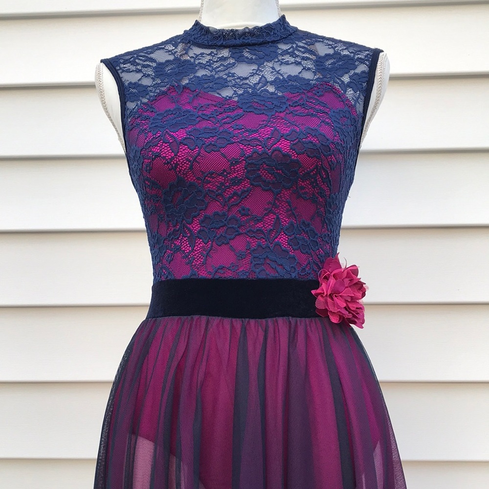 DANCE COSTUME competition long, elegant, tulle